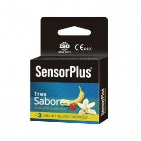 Preservativos Sensor Plus - Tres Sabores