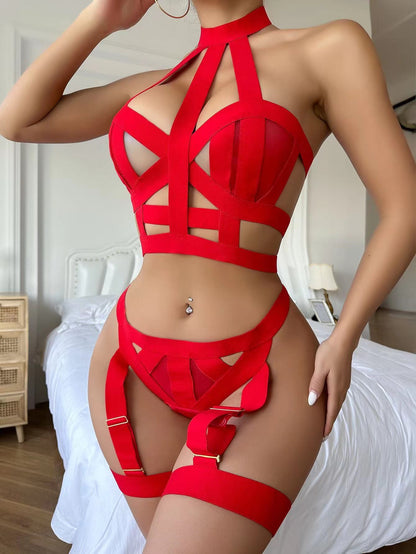 Conjunto Rojo Tiras
