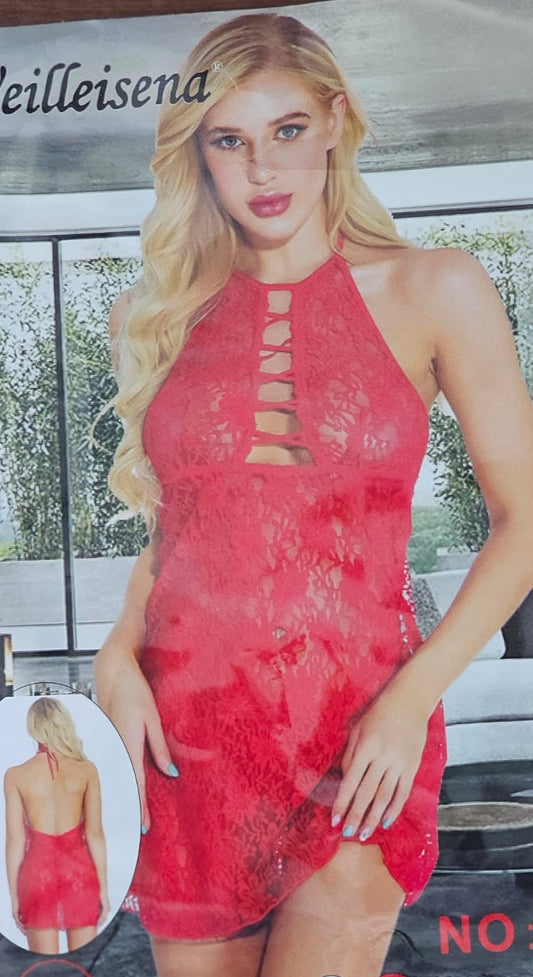 VESTIDO ENCAJE BLANCO TALLA S/M