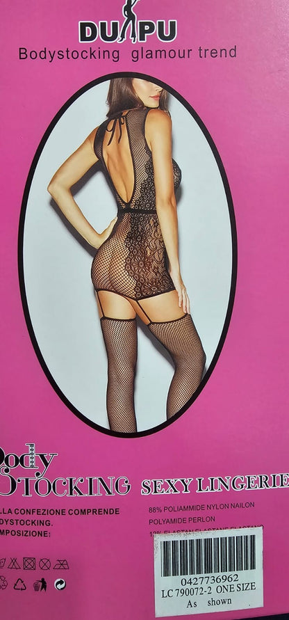 VESTIDO ENCAJE NEGRO