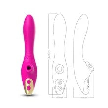 Vibrador DUDU Estimulador de Ponto G Clitóris Con Succionador